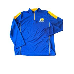 Majestic Pullover Blue Indiana Pacers NBA Classics Quarter-Zip Performance Top